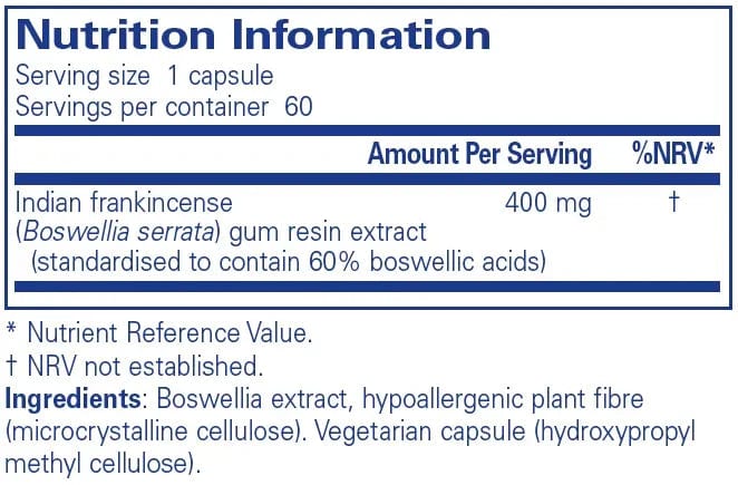 Boswellia - 60 capsules
