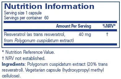 Resveratrol - 60 capsules
