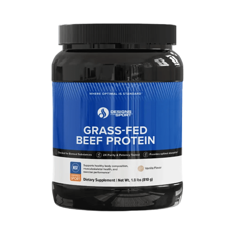Designs for Sport Grass-Fed Beef Protein Vanilla - 810 g powder