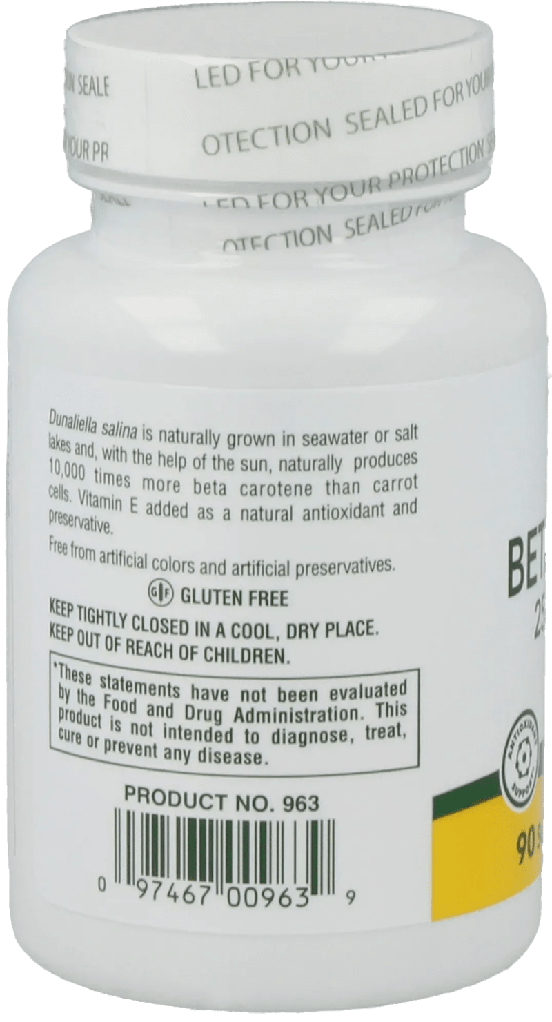 Natural Beta Carotene - 90 softgels