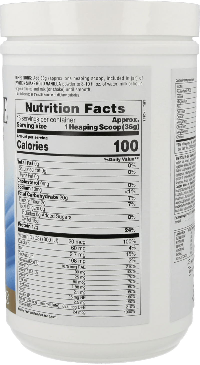 Protein Shake Gold Vanilla - 468 g powder