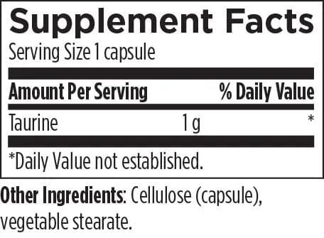 Taurine - 120 capsules