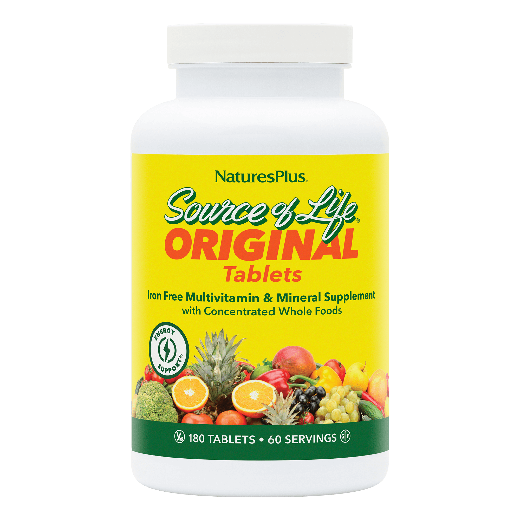 Source of Life® No Iron - 180 Tablets