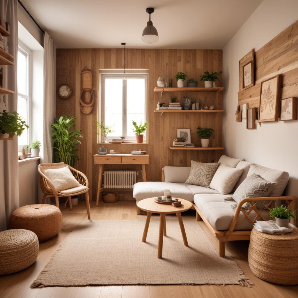 What are the best sustainable materials for small apartment interiors?