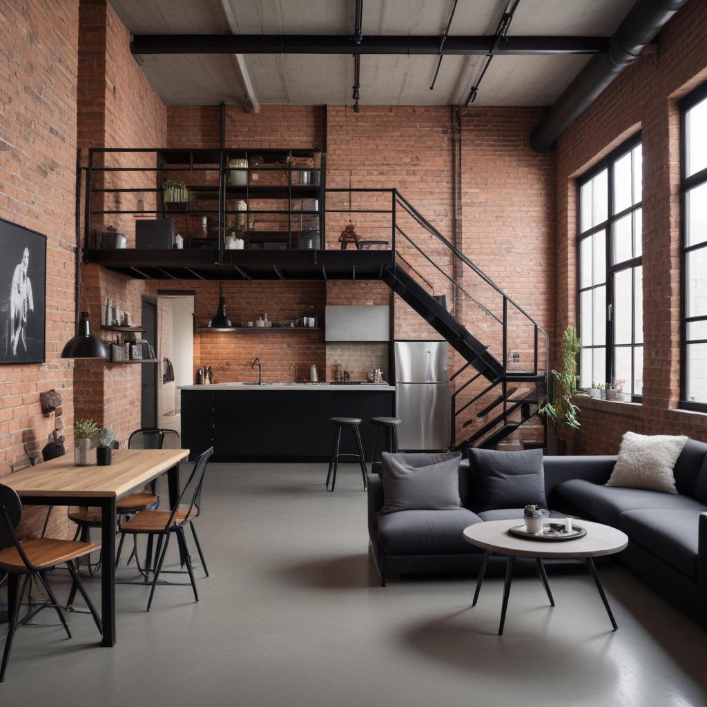 Visual Reference: How To Get An Industrial Loft Design In A Small