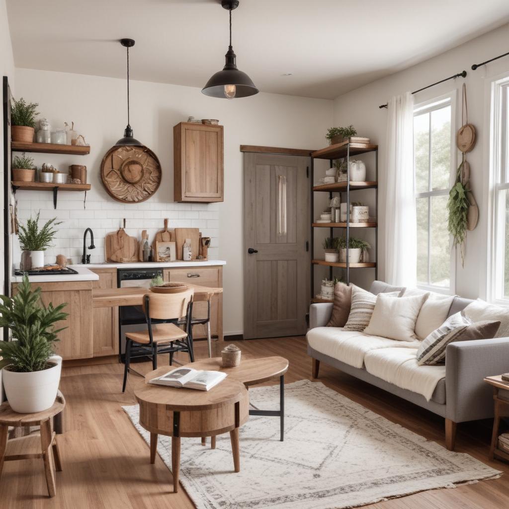 How to create a farmhouse style in a small apartment?