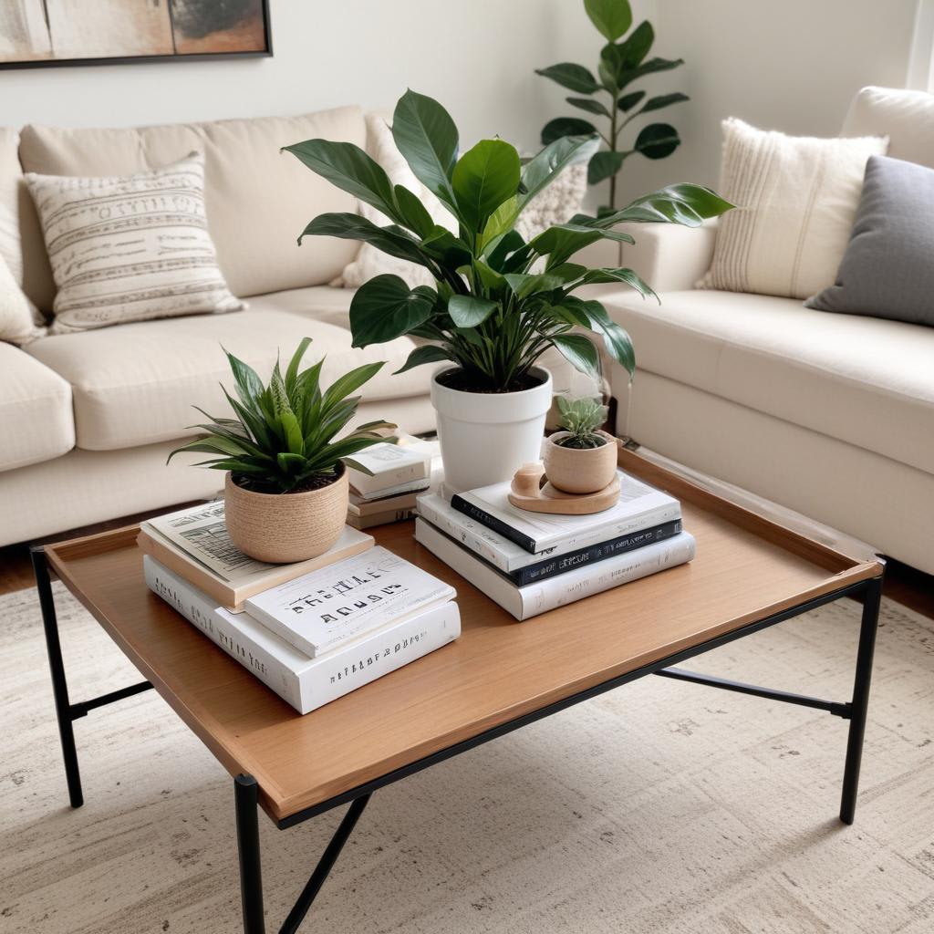 How to style a small apartment coffee table to maximize space?