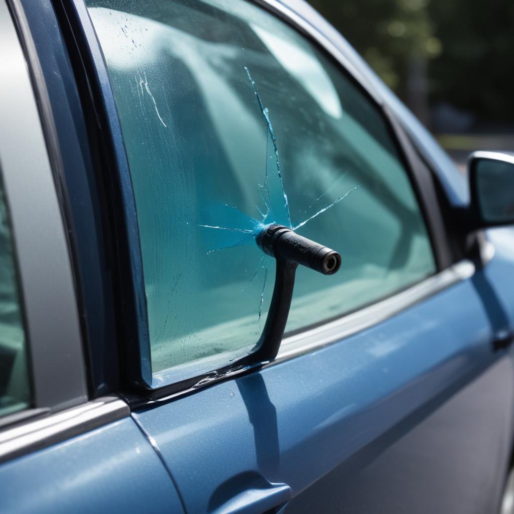 How to use a car window breaker in a flooded vehicle