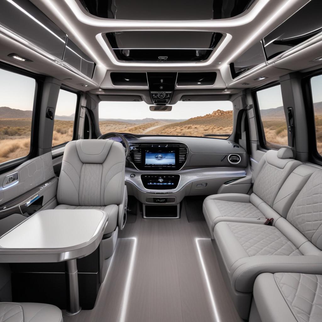 What are the latest Mercedes luxury motorhome interior design trends