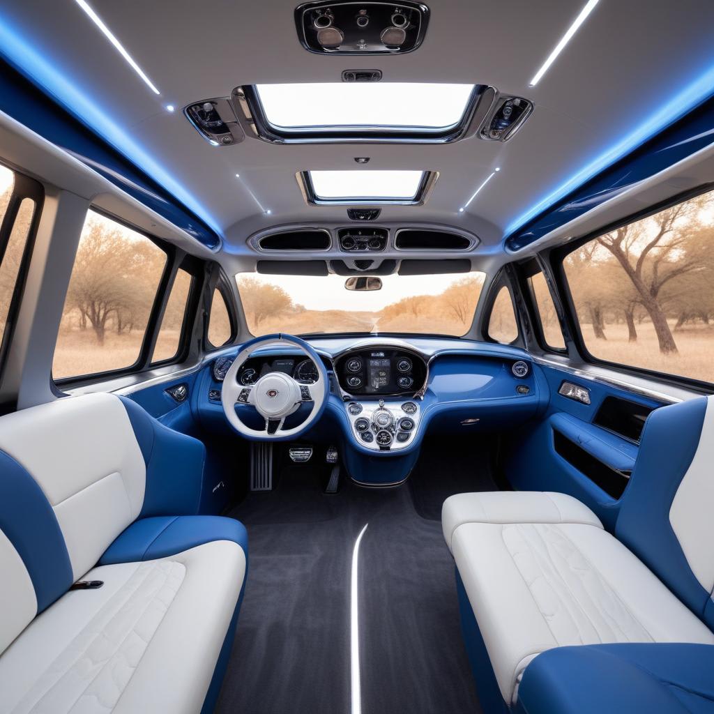 What features are in the Bugatti motorhome interior 2026 concept