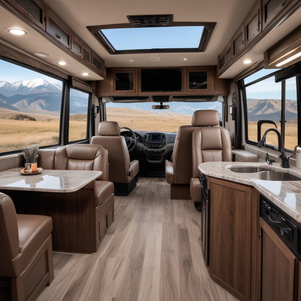 Which Class A motorhome interior layout ideas provide the most luxury