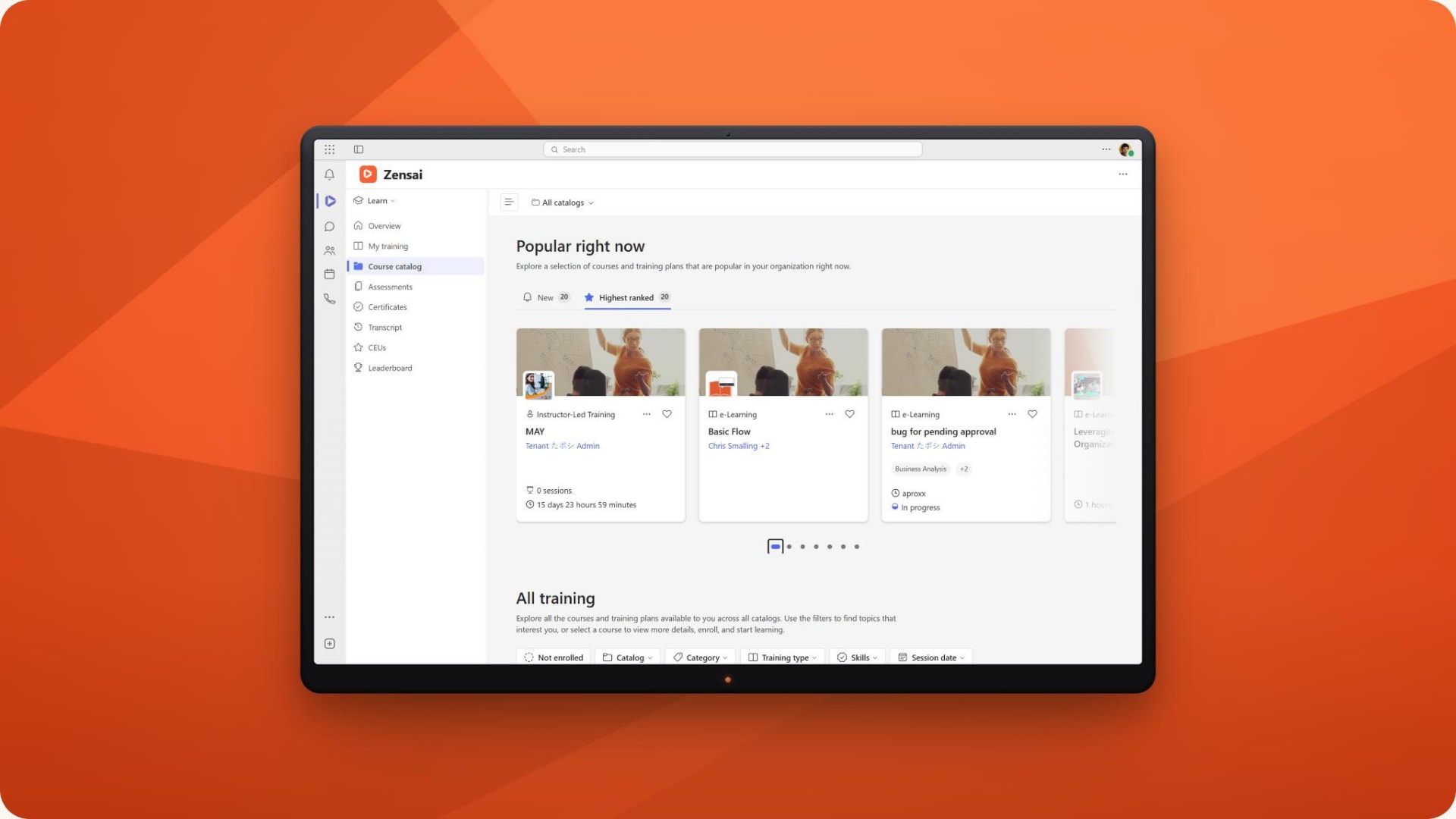 Employee capability development platform for Microsoft 365