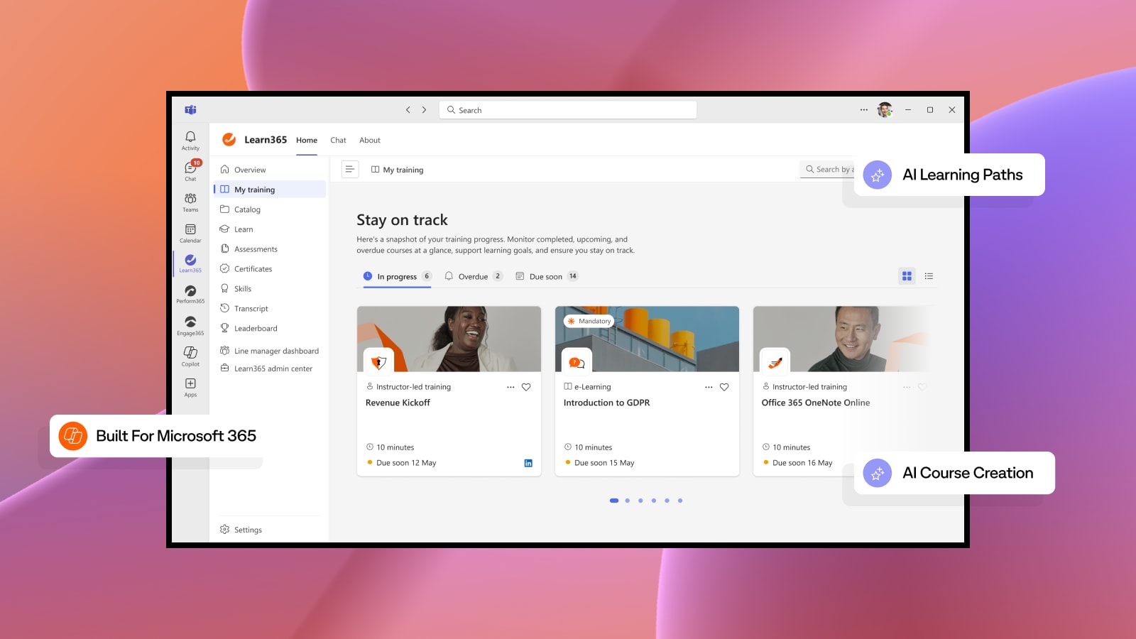 Learn365 - lms content curation