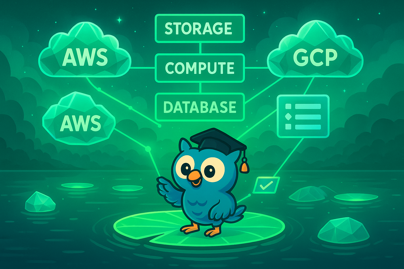 סטודנט בוחן שירותי ענן – AWS, GCP, אחסון ומחשוב