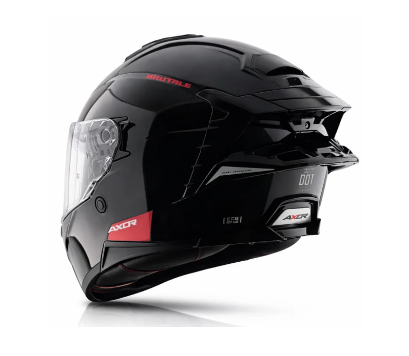 Brutale Solid Colors Dual Spoiler Helmet 8