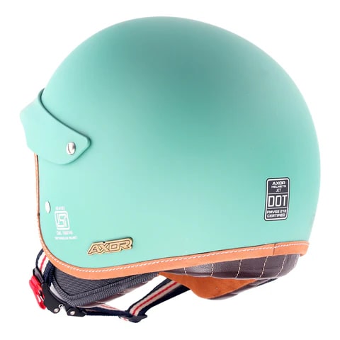 Retro Jet West Helmet with Peak 4