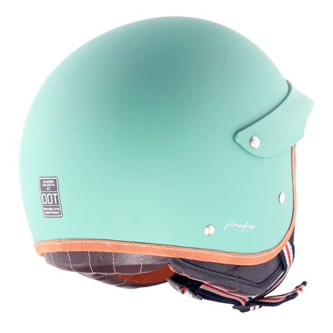 Retro Jet West Helmet with Peak 6