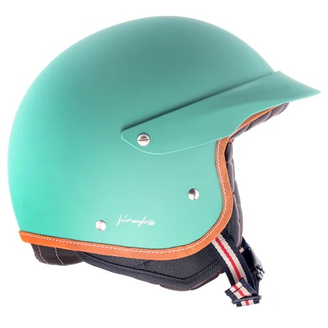 Retro Jet West Helmet with Peak 7