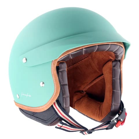 Retro Jet West Helmet with Peak 8