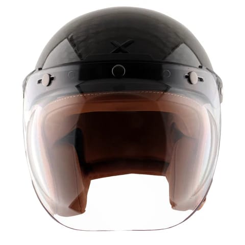 Axor Jet Carbon Big Checks helmet with bubble visor 2