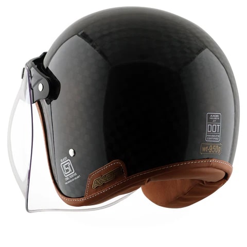 Axor Jet Carbon Big Checks helmet with bubble visor 4