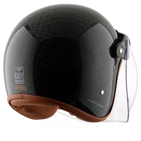 Axor Jet Carbon Big Checks helmet with bubble visor 6