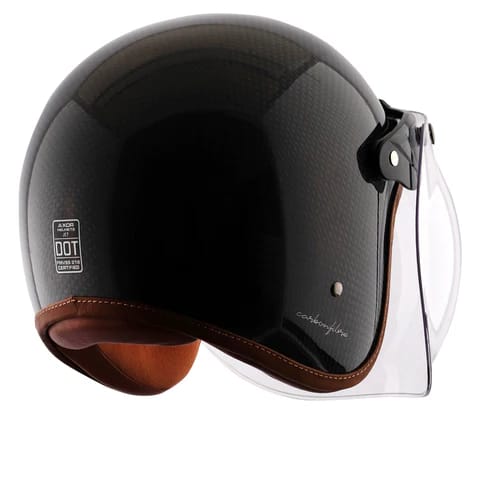 Axor Jet Carbon Small Checks helmet with Bubble Visor 6