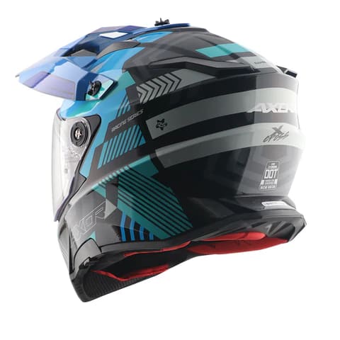 Axor X-Cross Dual Visor Gambling Helmet 4