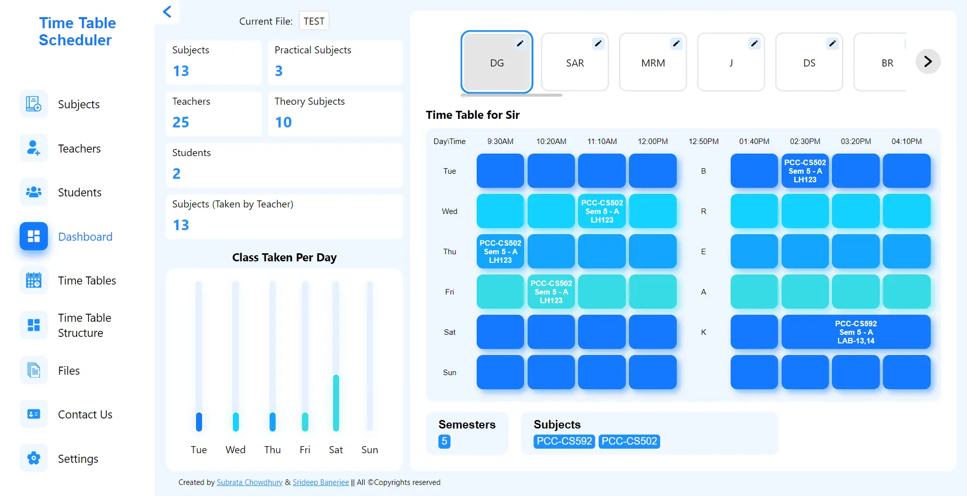 Scheduler Dashboard