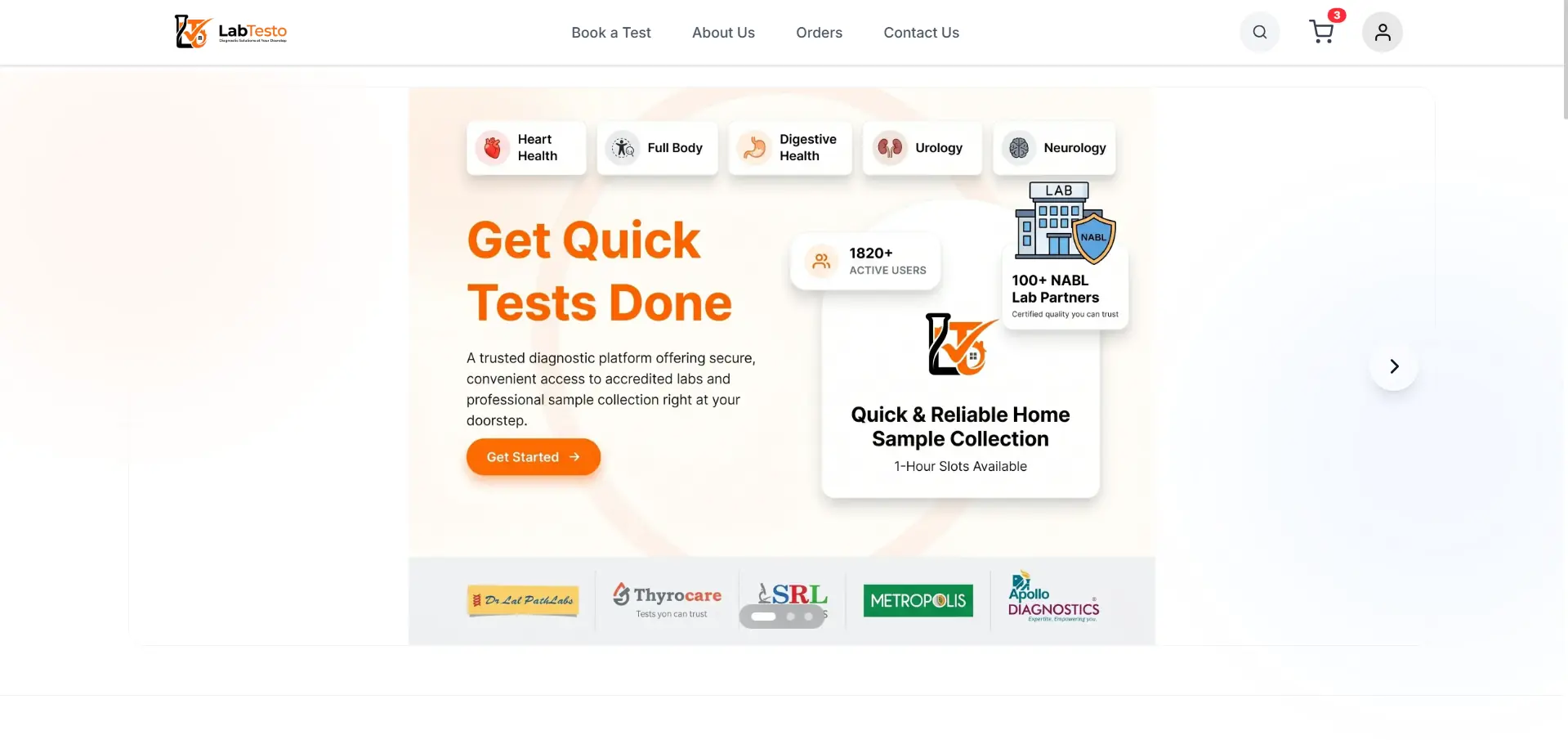 LabTesto Home Page