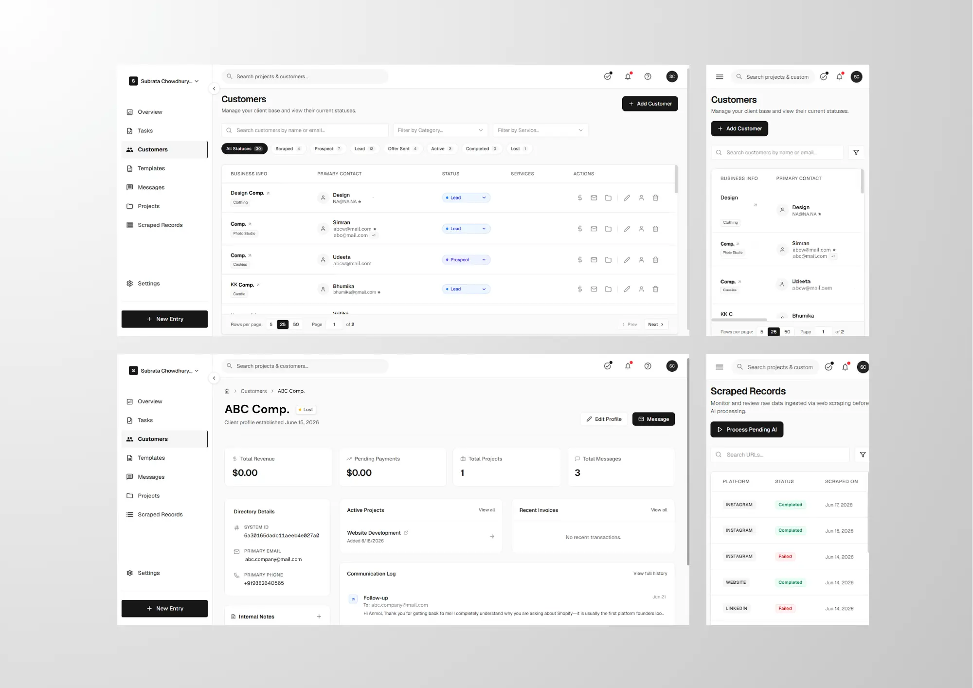 CRM Console
