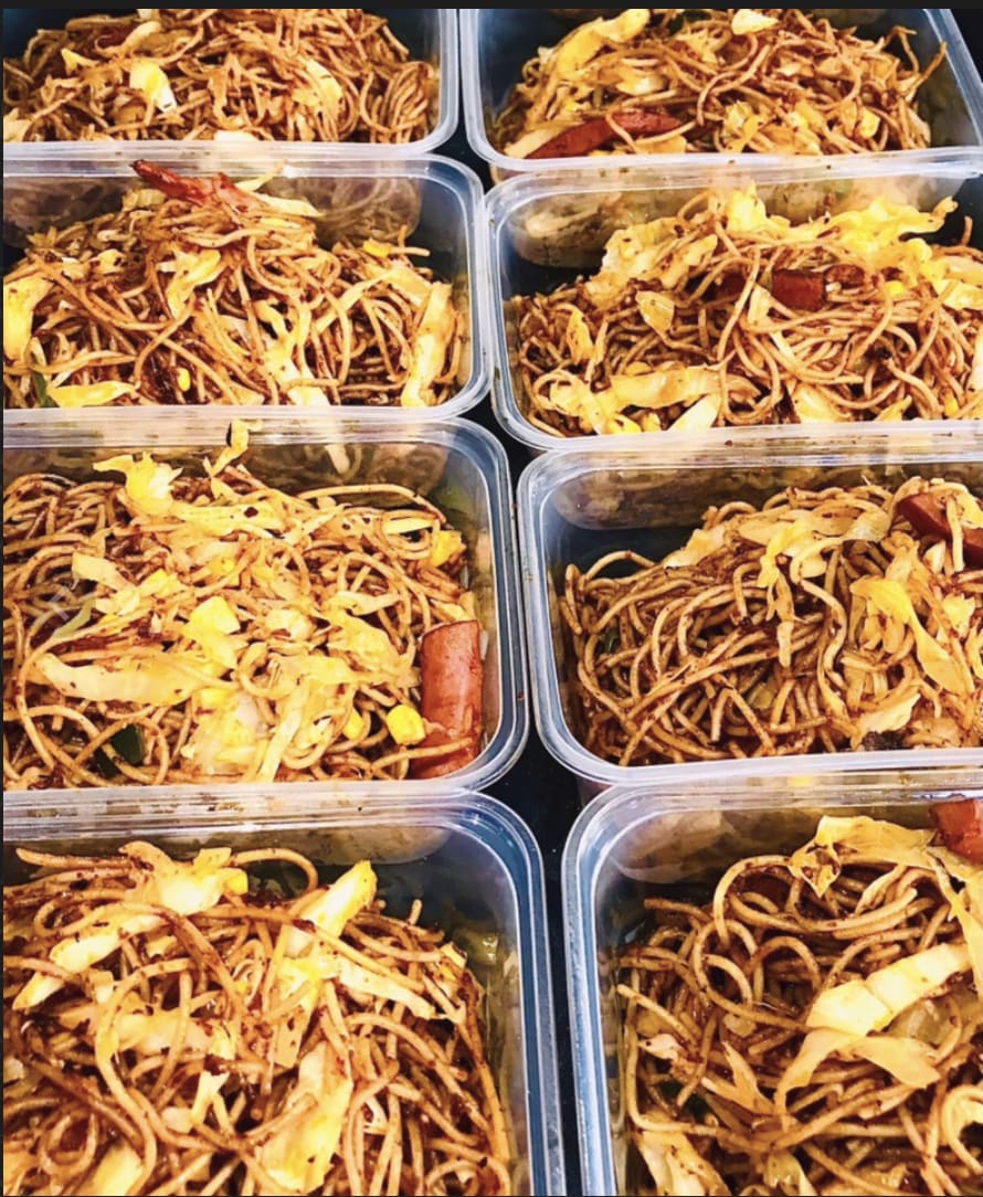 Stir Fried Spaghetti Plate