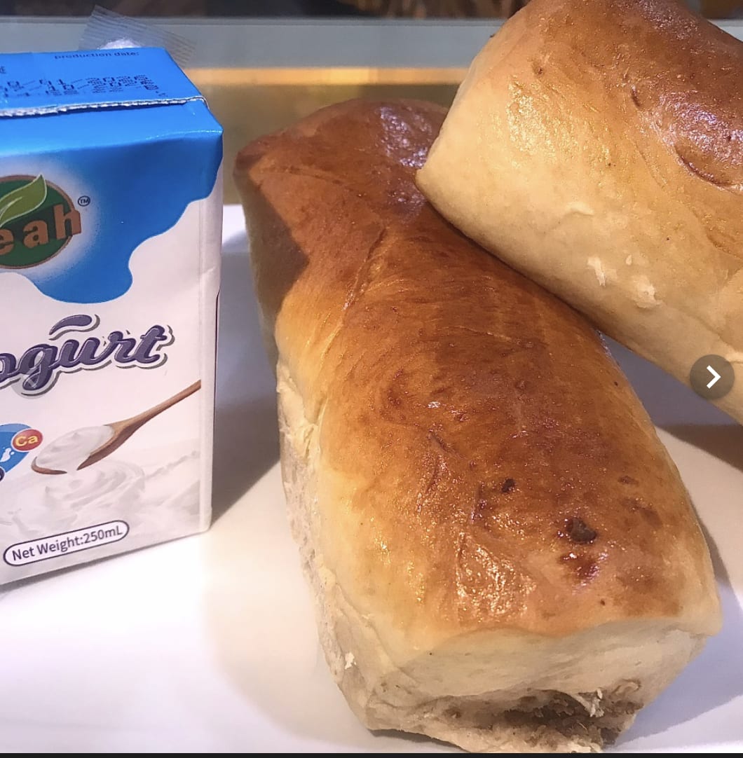 Beef bread and Yeah Drink