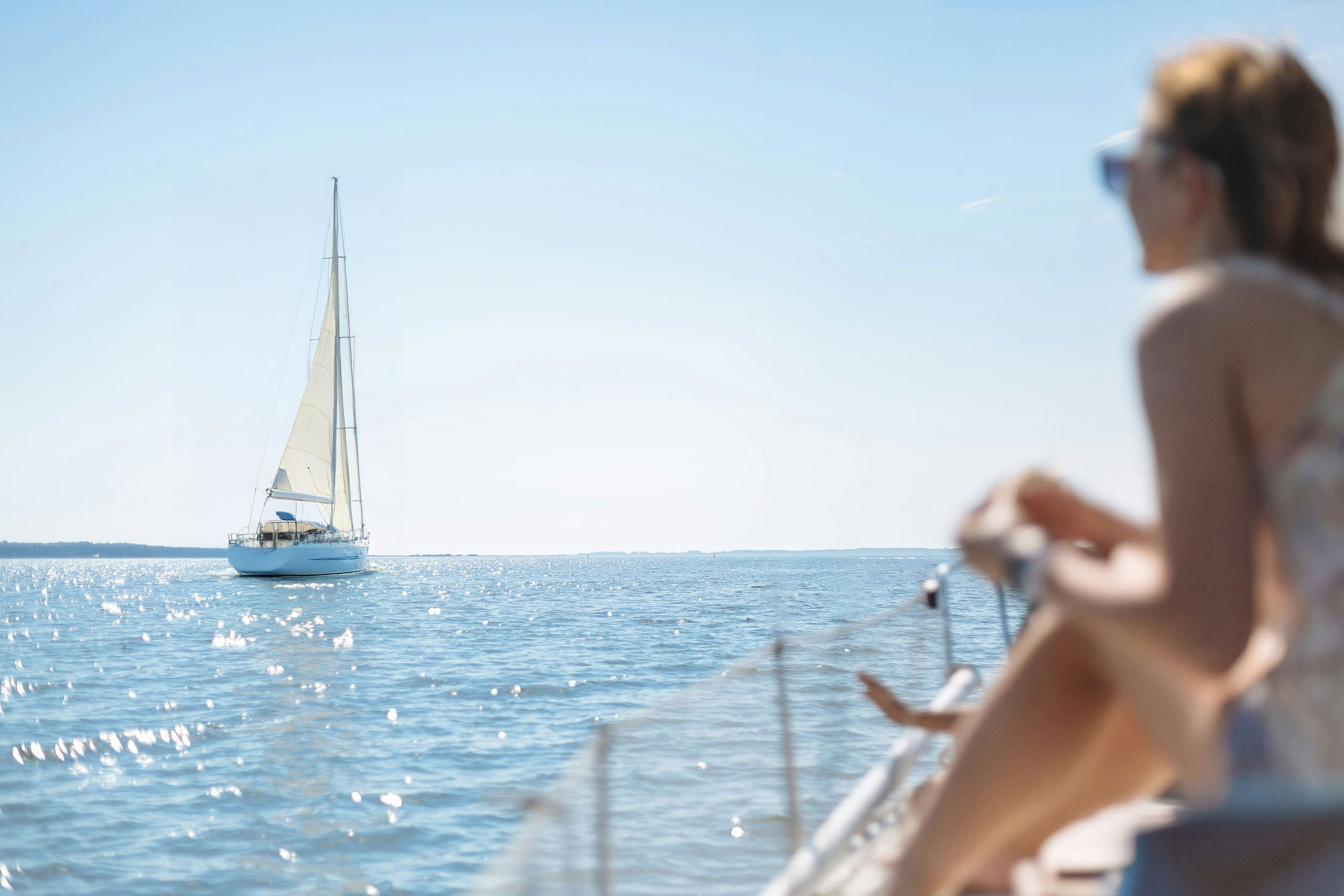 Luxury sailing yacht