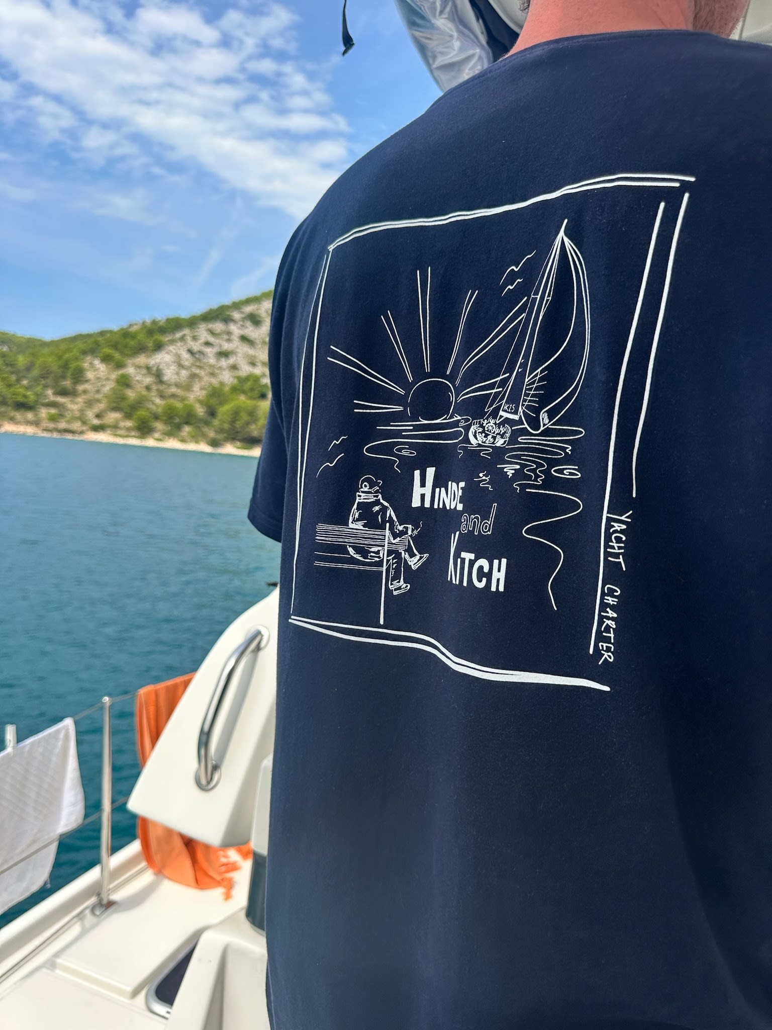 Hinde & Kitch Navy Tshirt