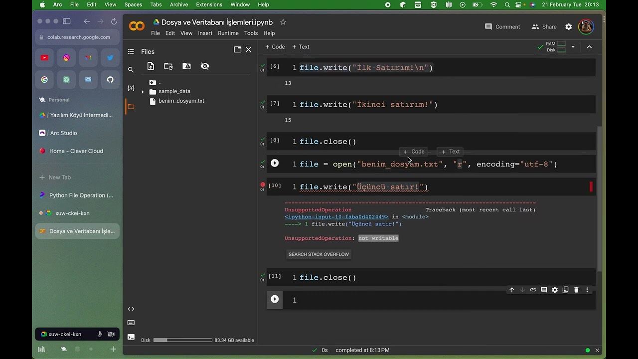 Orta Seviye Python Eğitimleri - 2. Hafta - Dosya ve Veritabanı İşlemleri II