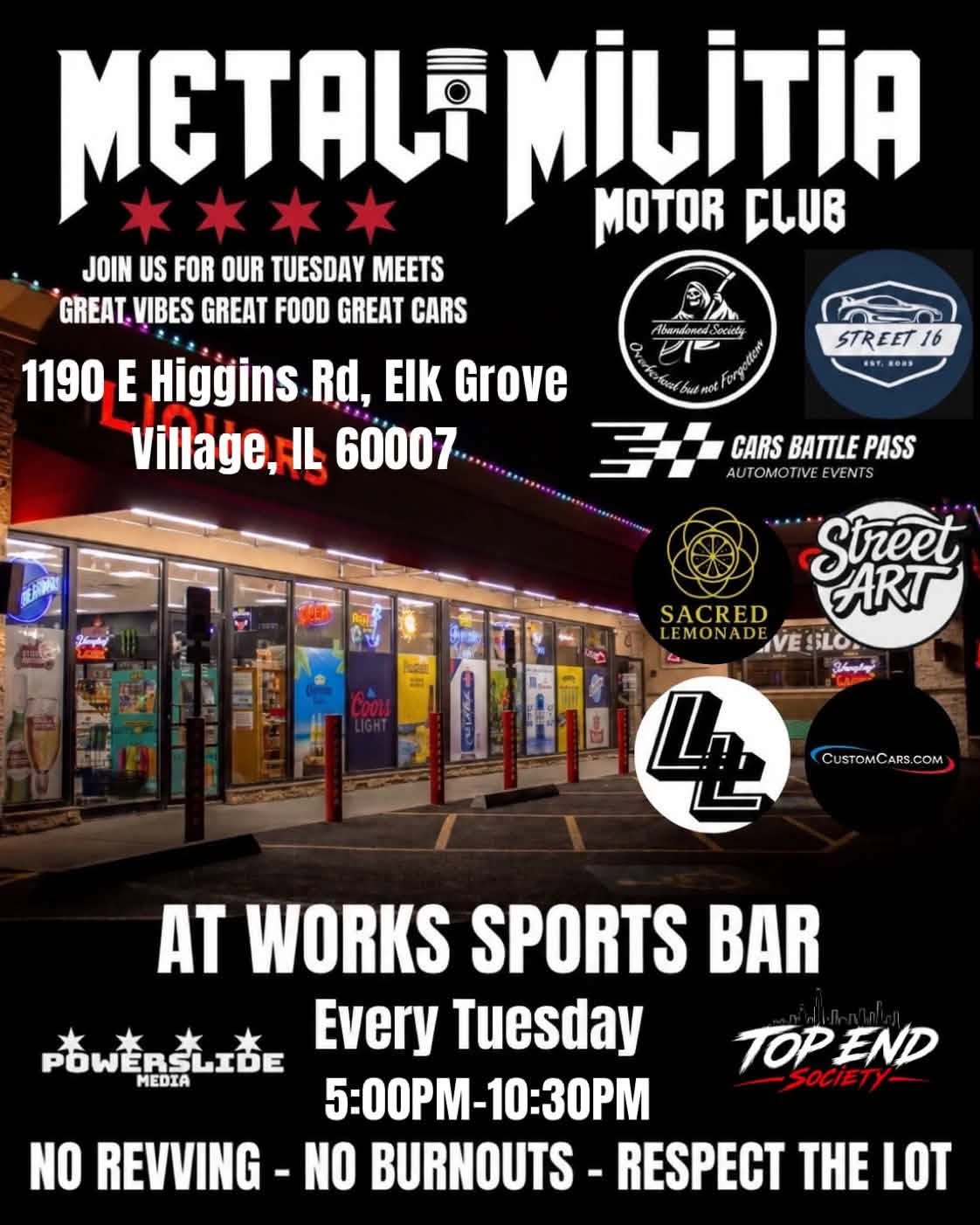 Metal Militia Motor Club Summer Tuesday