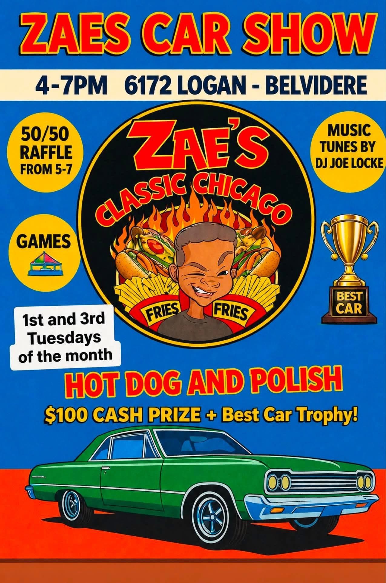 Zae’s Classic Chicago Hotdog & Polish Classic Cruise