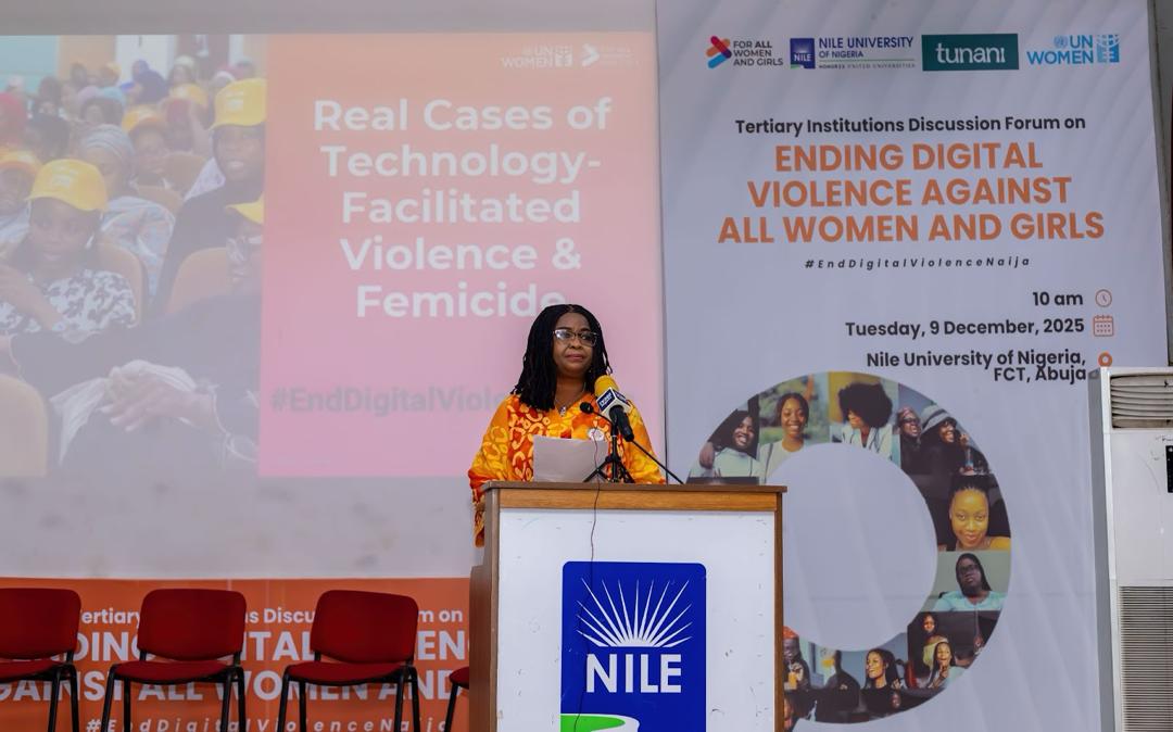 End Digital Violence Naija student forum at Nile University