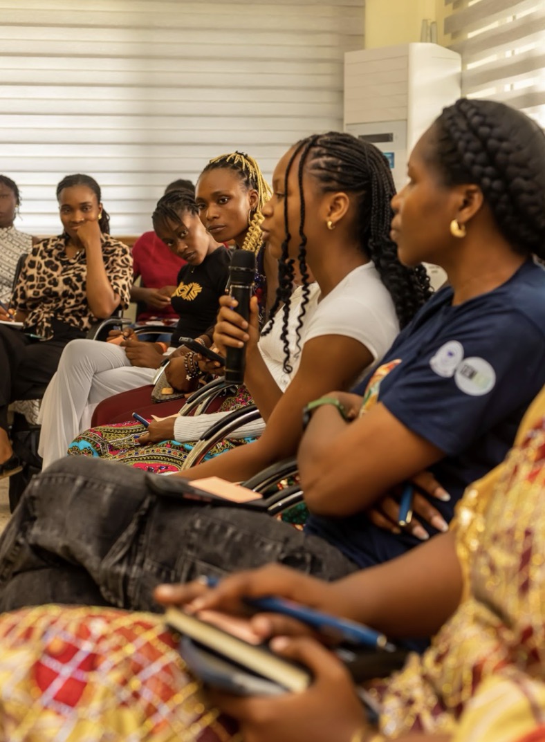 Women at the dialogue sharing their experiences