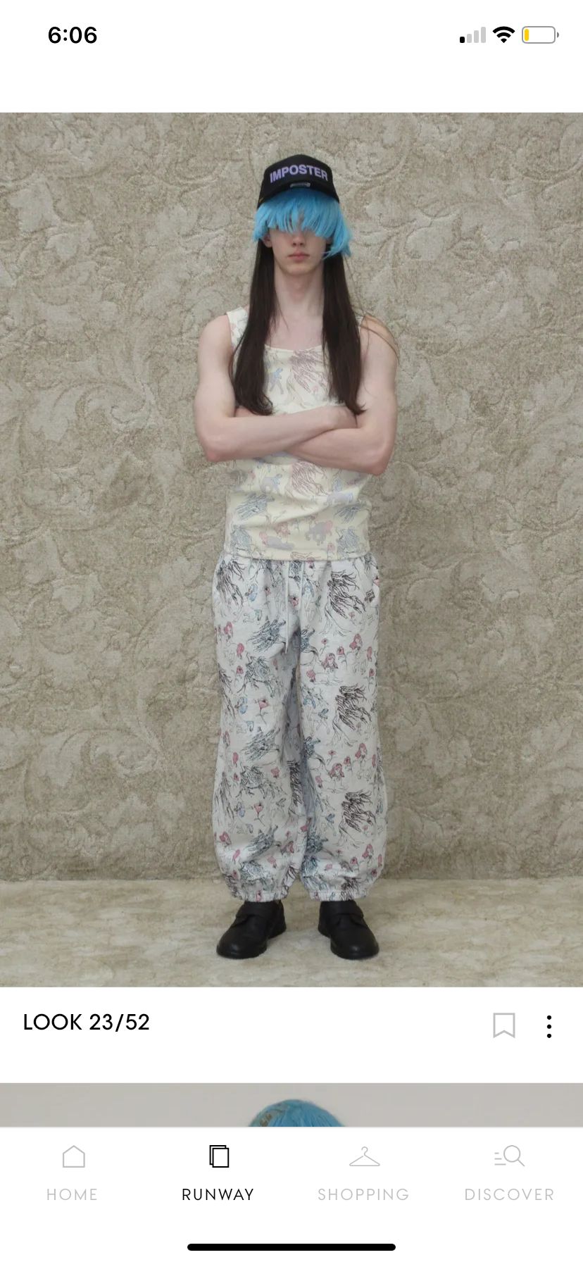 Print design work — textile piece 20