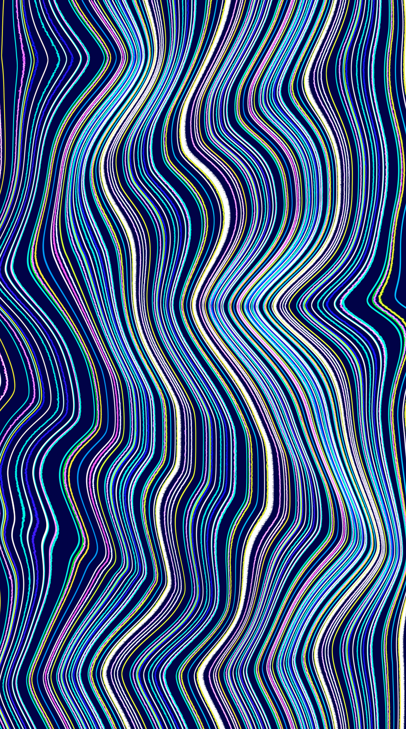 Print design work — textile piece 15