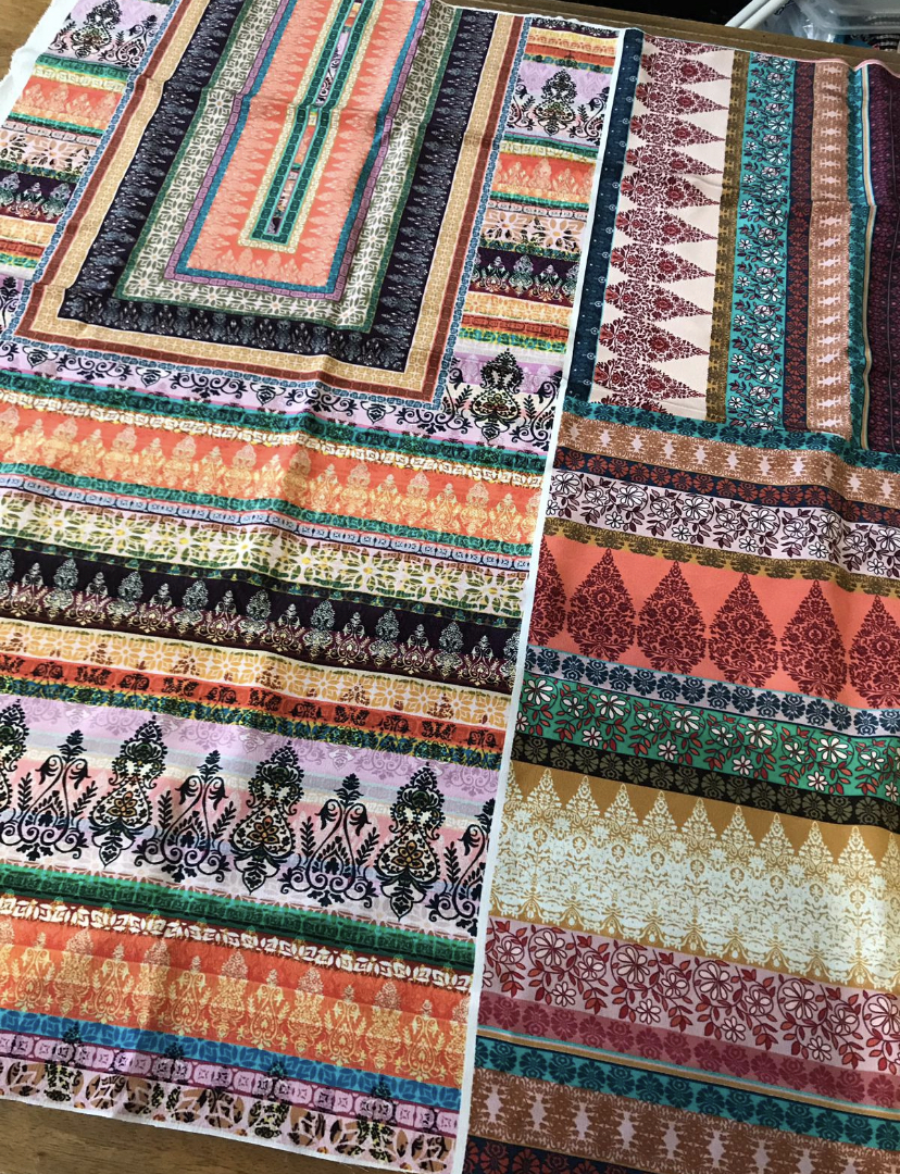 Print design work — textile piece 7