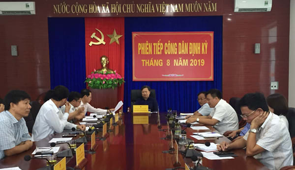 Lãnh đạo tỉnh tiếp công dân định kỳ tháng 8/2019