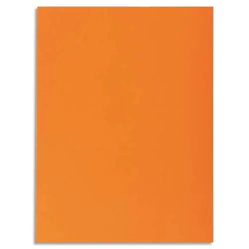 EXACOMPTA Paquet de 50 chemises 1 rabat SUPER 250 en carte 210 grammes orange photo du produit image1 L