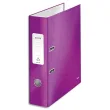 LEITZ Classeur à levier 180° WOW en carton pelliculé, dos 8 cm, coloris violet photo du produit image1 S