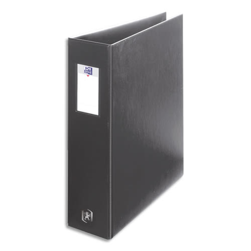 ELBA Classeur à arceaux capacité 6,5 cm en PVC noir