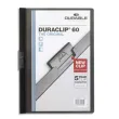 DURABLE Duraclip 60 Clip-On Presentatiemap, Clear Cover - 1-60 A4-vellen - Zwart productfoto image1 S