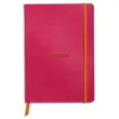 RHODIA Rhodiarama notitieboek 14,8x21 160 gelinieerde pagina's. Framboosgrijze imitatieleren hoes productfoto image1 S