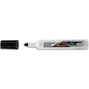 BIC droog uitwisbare marker voor whiteboards Bullet tip zwarte ketoneninkt VELLEDA 1711 productfoto